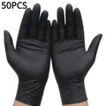 100/50/20PCS Black Nitrile Gloves Thickened Disposable Gloves for Cleaning Hairdressing  Waterproof Dishwashing Tattoo Gloves - BUY ABROAD NOW