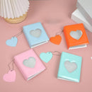 New 3-inch Solid Color Photo Album Love Hollow Photocard Holder with Heart Pendant Kpop Idol Cards Collect Book Polaroid Album