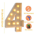 Giant LED Lighted Birthday Number Figure for Decoration
