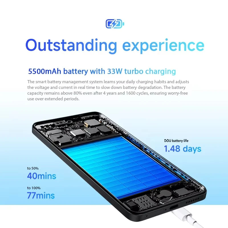 Used Phone Xiaomi Redmi Note 14 4g Nfc Helio G99-Ultra 6.67'' 120 Hz Amoled Screen 108 Mp Ai Camera Charger Not Included