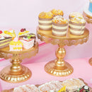 Gold Metal Cake Stand Set, Circular Cupcake Stand, Decoration