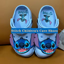 Waterproof Slippers Outdoor Sandals, Stitch Casual Breathable Ankle-Wrap For Kids Shoes Gift. Stitch Cartoon Anime