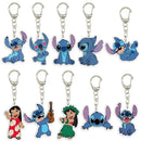 10pcs Lilo Stitch Key Chain Theme Birthday Decoration Supplies Stitch Keychains Car Key Creative Bag Pendants Bag Accessory Gift