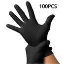 100/50/20PCS Black Nitrile Gloves Thickened Disposable Gloves for Cleaning Hairdressing  Waterproof Dishwashing Tattoo Gloves - BUY ABROAD NOW
