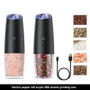 Electric Pepper Grinder Salt And Pepper Grinder USB Rechargeable Adjustable Coarseness Spice Mill With LED Light Kitchen Tool