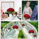 Artificial Roses Flowers Velvet Rose Bouquet for Home Wedding Decoration.