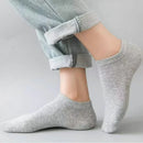 Men Ankle Socks Solid Color Black White Gray Invisible Breathable Cotton Sports Socks Male Short Socks Women Men Sox 10/5Pcs
