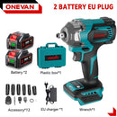 Brushless Electric Impact Wrench 1/2Inch Cordless Electric Screwdriver Wrench Power Tool For Makita 18V Battery. -  ONEVAN 1200N.M