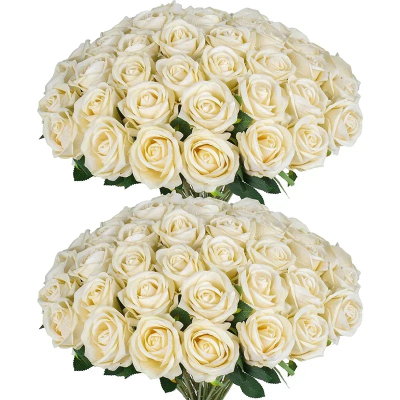 real touch velvet artificial roses,