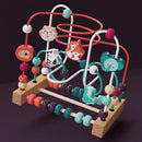 Baby Toys Wooden Roller Coaster Bead Maze Abacus Math Toys. Toddler Early Educational Toys for Kids Children 1-3 Years.