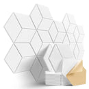 HexagonalSelf-adhesive Acoustic Panels Sound Proof Foam Panels Y-Lined Design to Absorb Noise Eliminate Echoes Black. - 12/6/1piece