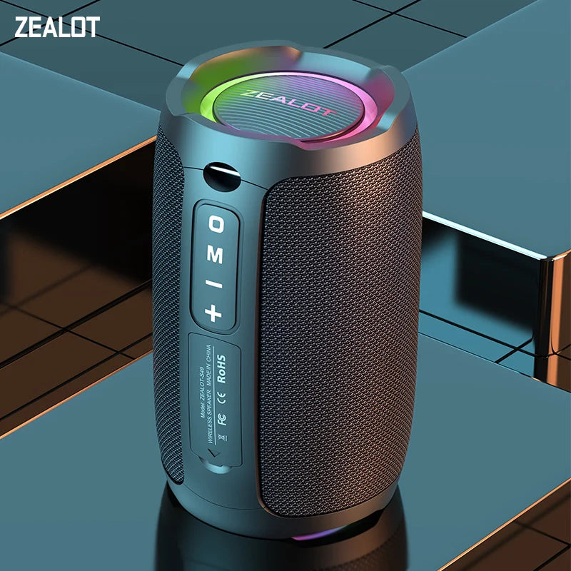 ZEALOT-S49 Portable Bluetooth Speaker 20W IPX7 Waterproof Powerful Sound Box Bass Boost Dual Pairing True Wireles Stereo Outdoor