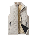 Autumn and winter fashion men's cotton vest jacket casual multifunctional plus size warm standing collar sleeveless men's top - BUY ABROAD NOW