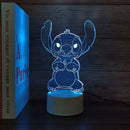 Lilo & Stitch Animation Peripherals Stitch Cartoon Night Lamp Bedside Ambience Lamp Bedroom Decor Children's Birthday Gift