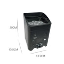 4PCS Wireless Remote Control LED 6x18W 6 in 1 RGBAW+UV Par Light Battery Movable for Disco KTV Bar Christmas Lights