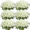 Bouquet of real looking artificial silk roses