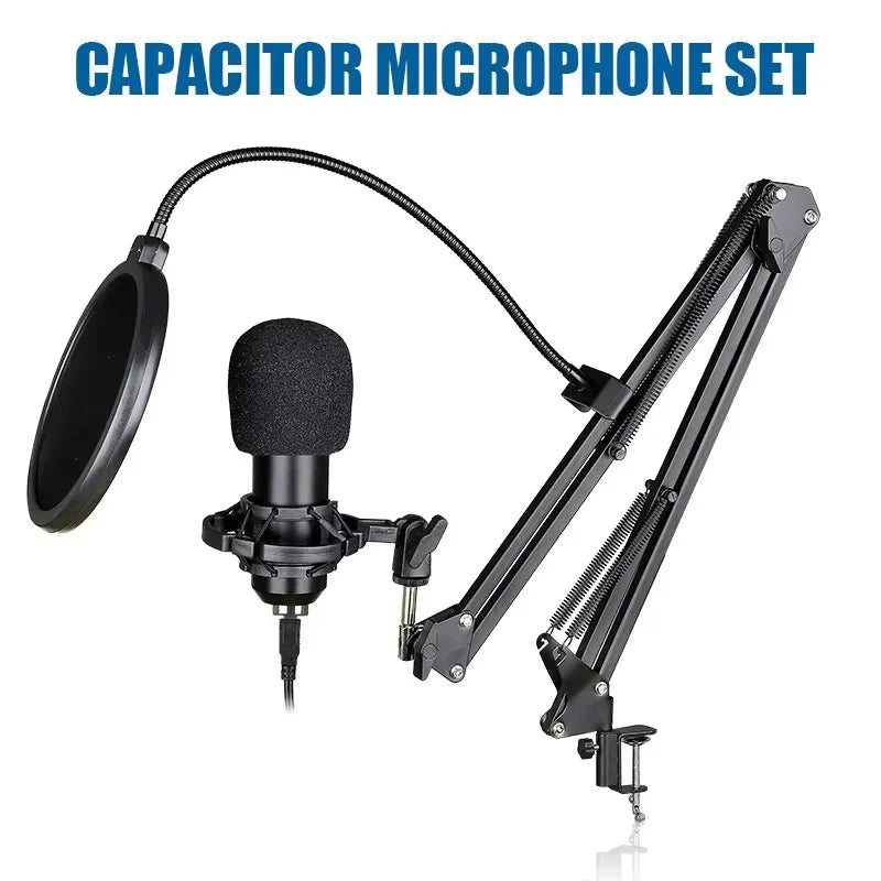 BM-800 USB Recording Microphone Professional Condenser Mic Kit with Articulated Arm For Gaming Podcasting Streaming Youtube