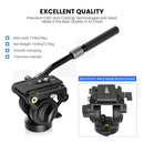 Professional Video Tripod Head Hydraulic Pan Tilt Fluid Head for Camera Tripod Monopod GM6 Multi-angle Shooting Load 8kg. - WEYLLAN