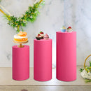 Cylindrical pedestal covers for dessert tables, pedestal covers