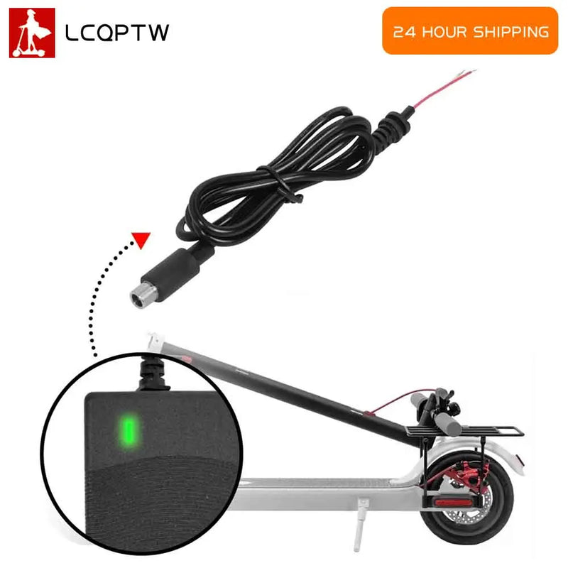 42V 2A Charger Output Line for Xiaomi Mijia M365/Pro Charging Cable Line Power Cord DC 8mm Electric Scooter Charger Accessories