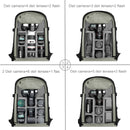 Outdoor Backpack with Double Shoulder Strap, Handheld PTZ Stabilizer, Digital Camera Case