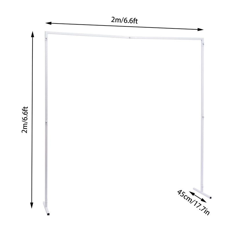 Square metal table arch for garden, indoor and outdoor, party decoration.