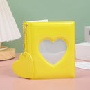 New 3-inch Solid Color Photo Album Love Hollow Photocard Holder with Heart Pendant Kpop Idol Cards Collect Book Polaroid Album