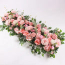 Artificial flower wall decoration for weddings, peony flower arrangements