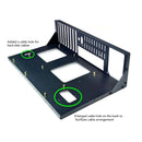 DIY Computer Open Chassis Frame Computer Open Case Rack Cable Routing Holes  Steel Plate Stable for M ATX Motherboard