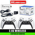 M15 4K TV Game Stick 64GB Built-in 3/40000+ Retro Games Console with Wireless Gamepads, Supports 20+ Simulators for HD TV Gaming