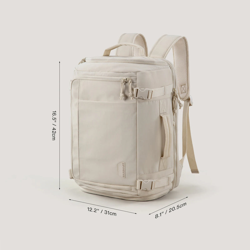 BAGSMART Travel Backpack Large Capacity Vacuum Compression Backpack Women 15.6 in Laptop Bag Waterproof Expand Men's Backpacks