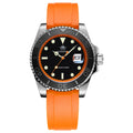 ADDIESDIVE Men's Watch Hot Sale AD2040 41mm Rotatable Bezel Waterproof 200M Diving Watch Colour Rubber Strap Luminous WristWatch