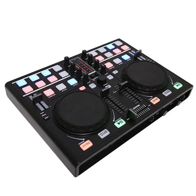 Smart Mobile Phone DJ Dish Adjuster MIDI Controller Computer Multifunction Built-in Sound Card Playing Audio Adjustment Players