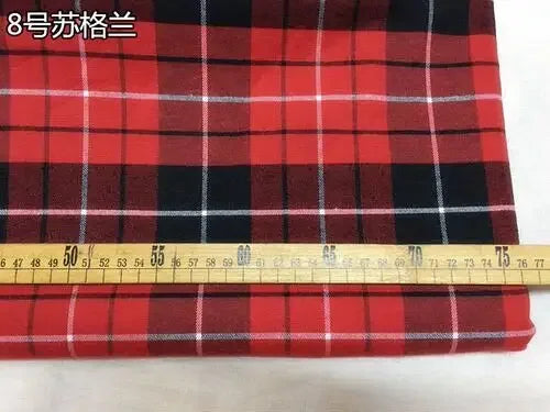 Plaid Fabric Christmas By Meter for Skirt Uniform Dresses Background Diy Sewing Scottish Style Cloth Soft Breathable Comfortable