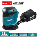 Brushless Cordless Rechargeable Disc Random Orbital Sander Woodworking Sanding Putty Polishing Bare Tool. - Makita DBO180Z 18V