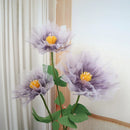 Artificial thread flower for window decoration,