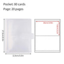 Frosted Photo Album 3/4/5inch Photo Card Train Ticket Card Collection Book Wholesale Transparent Photo Card Storage Album