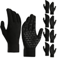 1-5Pairs Winter Outdoor Sports Running Glove Warm Touch Screen Gym Fitness Full Finger Gloves For Men Women Knitted Magic Gloves