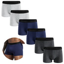 Black Boxer Shorts Men Underwear Soft Breathable Male Underpants for Men Homme Boxershorts Slips 2024 Panties. - 6pcs pack