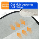 Pet Grooming Gloves Cats Hair Brush Pet Removal Gloves Dual Brush Static-Free Cat Cleaning Tool Hair Stripping Mitts
