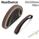 Sanding Belt Sander Accessories Abrasive for Metal Wood Furniture Grinding  Suitable for Pneumatic Sander 10pcs/Set. - 20X520mm