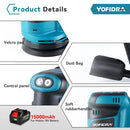 Electric Orbital Sander 125MM Cordless Grinding Sanding. Polishing Machine Woodworking Power Tool For Makita 18V Battery. - YOFIDRA