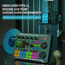 F998/V8S Sound Card Microphone Sound Mixer Live Sound Card Board Audio Mixing Console Amplifier Live Broadcast Podcast Condenser