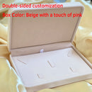 Personalized flannel jewelry box, wedding ring box, necklace box, rings