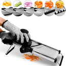Adjustable Mandoline, Stainless Steel Vegetable Slicer.