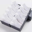 10/5Pcs Men Ankle Socks Solid Color Black White Gray Invisible Breathable Cotton Sports Socks Male Short Socks Women Men Sox