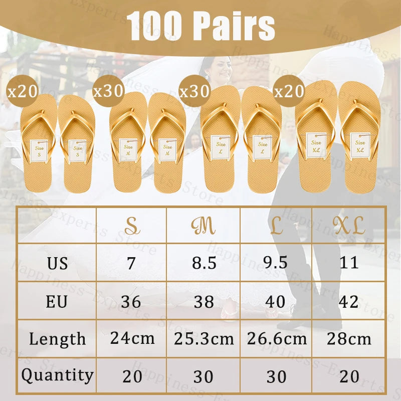 Wedding flip flops for guests, hotel spa wedding sandals, slippers