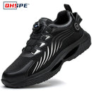Rotating Button New Safety Shoes Men Anti-smash Anti-puncture Work Shoes