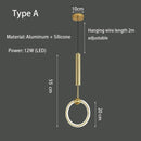 Pendant Lamp Bedroom Bedside Lamp Modern Minimalist Nordic Light Luxury Chandelier Restaurant TV Background Wall Chandelier