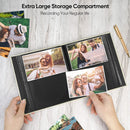 Linen cover 4x6 Photo Album 200 Pockets Slip-in Design Protects Photos Travel photos. - 1PCS